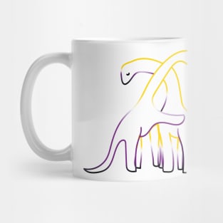 Nonbinary Dinosaur Mug